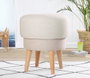 Atelier Del Sofa Puf de Lino Cream